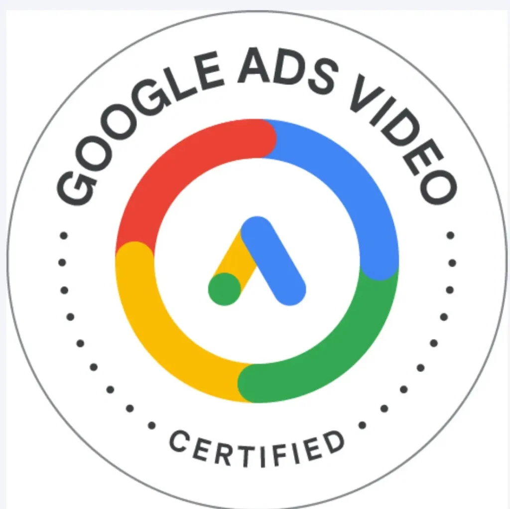 Google ads video certification freelance digital marketer in Hounslow